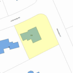 133 Highland St, Newton, MA 02465 plot plan