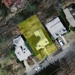 21 Wallace St, Newton, MA 02461 aerial view