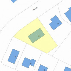 184 Pine St, Newton, MA 02466 plot plan