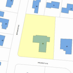66 Beaumont Ave, Newton, MA 02460 plot plan