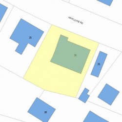 31 Whitlowe Rd, Newton, MA 02465 plot plan