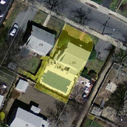 183 Adams Ave, Newton, MA 02465 aerial view