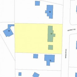 82 Windsor Rd, Newton, MA 02468 plot plan