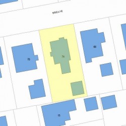 74 Erie Ave, Newton, MA 02461 plot plan