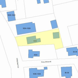 1030 Chestnut St, Newton, MA 02464 plot plan