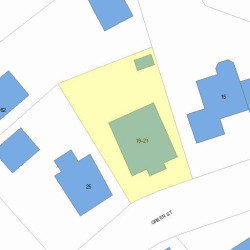 19 Green St, Newton, MA 02458 plot plan