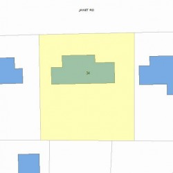 34 Janet Rd, Newton, MA 02459 plot plan