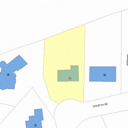 30 Winston Rd, Newton, MA 02459 plot plan
