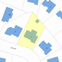 12 David Rd, Newton, MA 02459 plot plan