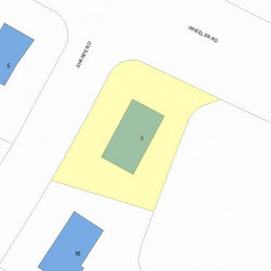 8 Sharpe Rd, Newton, MA 02459 plot plan