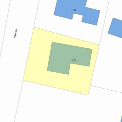 274 Park St, Newton, MA 02458 plot plan