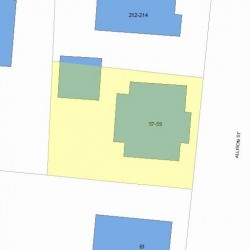 59 Allison St, Newton, MA 02458 plot plan