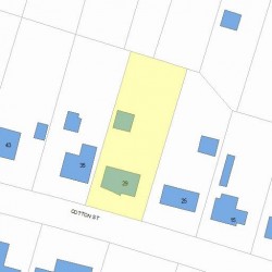 29 Cotton St, Newton, MA 02458 plot plan