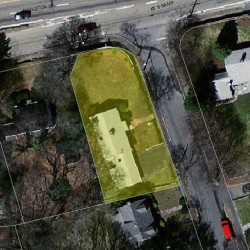 7 Lucille Pl, Newton, MA 02464 aerial view