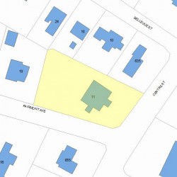 11 Fairmont Ave, Newton, MA 02458 plot plan