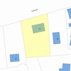 144 Austin St, Newton, MA 02460 plot plan