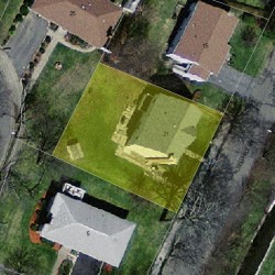 21 Albemarle Rd, Newton, MA 02460 aerial view