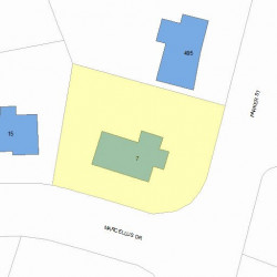 7 Marcellus Dr, Newton, MA 02459 plot plan