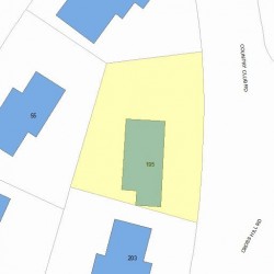 195 Country Club Rd, Newton, MA 02459 plot plan