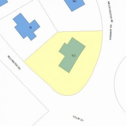 153 Westchester Rd, Newton, MA 02458 plot plan