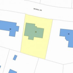 50 Wendell Rd, Newton, MA 02459 plot plan