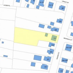 315 Cherry St, Newton, MA 02465 plot plan