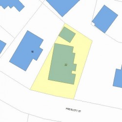 22 Prescott St, Newton, MA 02460 plot plan