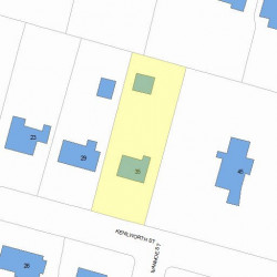 35 Kenilworth St, Newton, MA 02458 plot plan