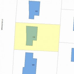 118 Winchester St, Newton, MA 02461 plot plan