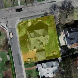 262 Otis St, Newton, MA 02465 aerial view