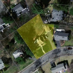 137 Pine Ridge Rd, Newton, MA 02468 aerial view
