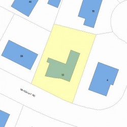 90 Mandalay Rd, Newton, MA 02459 plot plan