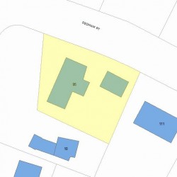 95 Dedham St, Newton, MA 02461 plot plan