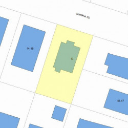 10 Cambria Rd, Newton, MA 02465 plot plan