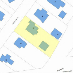 56 Hartford St, Newton, MA 02461 plot plan