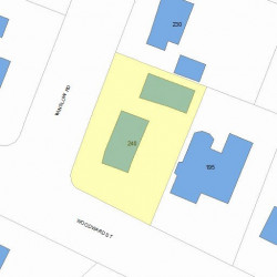240 Winslow Rd, Newton, MA 02468 plot plan