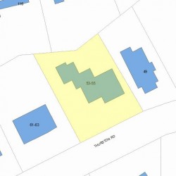 53 Thurston Rd, Newton, MA 02464 plot plan