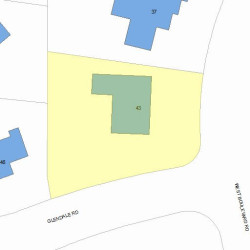 43 Boulevard Rd, Newton, MA 02459 plot plan