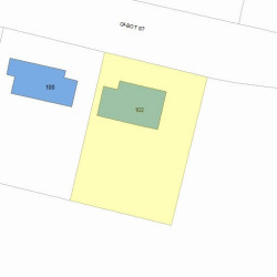 102 Cabot St, Newton, MA 02458 plot plan