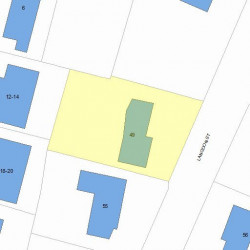 49 Langdon St, Newton, MA 02458 plot plan