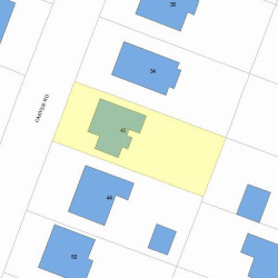 40 Carver Rd, Newton, MA 02461 plot plan