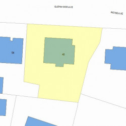 48 Glenwood Ave, Newton, MA 02459 plot plan