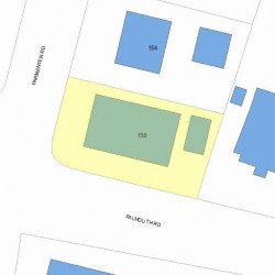 158 Parmenter Rd, Newton, MA 02465 plot plan