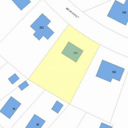 194 Bellevue St, Newton, MA 02458 plot plan