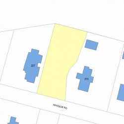 221 Windsor Rd, Newton, MA 02468 plot plan