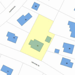 78 Neshobe Rd, Newton, MA 02468 plot plan