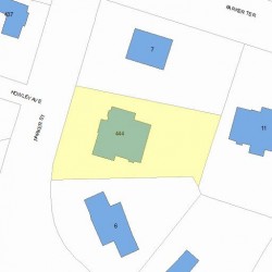444 Parker St, Newton, MA 02459 plot plan