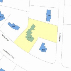 1415 Commonwealth Ave, Newton, MA 02459 plot plan