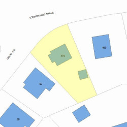 470 Commonwealth Ave, Newton, MA 02459 plot plan