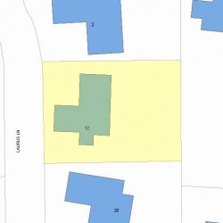 12 Laurus Ln, Newton, MA 02459 plot plan